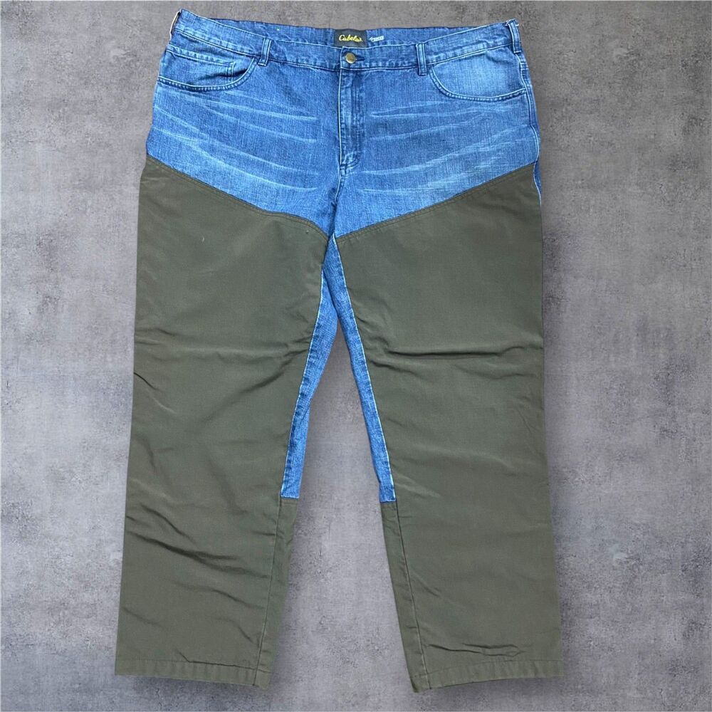 Cabela's 4Most Shield Outdoor Roughneck Upland Denim Jeans Men's Size 48 x 34